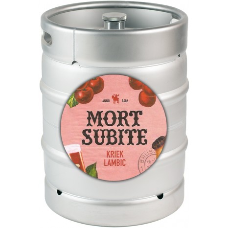 Пиво Mort Subite Kriek ламбик, фильтрованное в кегах 20 л.