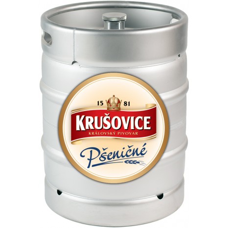 Пиво Krusovice Psenicne светлое, нефильтрованное в кегах 30 л.