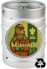 Пиво Mikhail светлый лагер, фильтрованное в кегах 30 л.