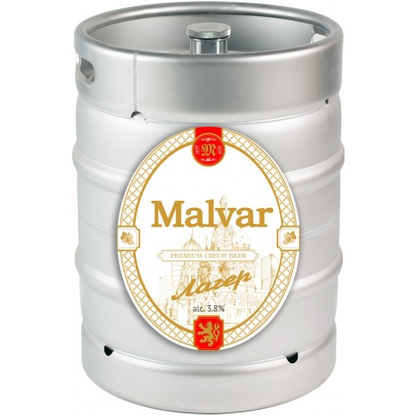 Пиво Малвар Лагер светлое, нефильтрованное в кегах 30 л. 