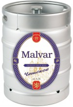 Пиво Малвар Чешское светлое, нефильтрованное в кегах 30 л.