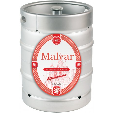 Пиво Малвар Красное, нефильтрованное в кегах 30 л.
