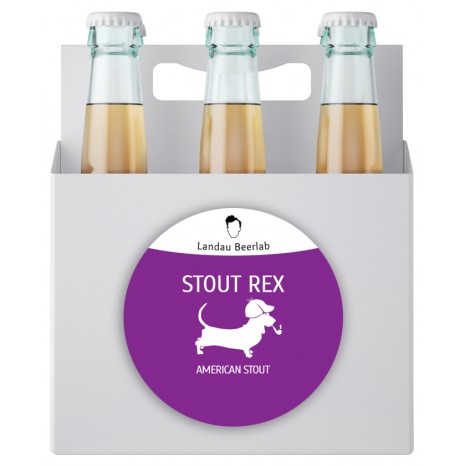 Пиво Stout Rex американский стаут, нефильтрованное в упаковке 12шт × 0.5л.