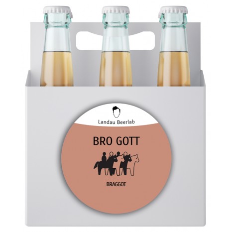 Пиво Bro Gott медовый эль, нефильтрованное в упаковке 12шт × 0.5л.