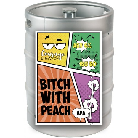 Пиво Bitch with Peach 2.0, APA, в кегах 30 л. Пиво Bitch with Peach 2.0, APA, в кегах 30 л.