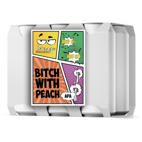 Пиво Bitch with Peach 2.0, APA, в упаковке 20шт × 0.5л.