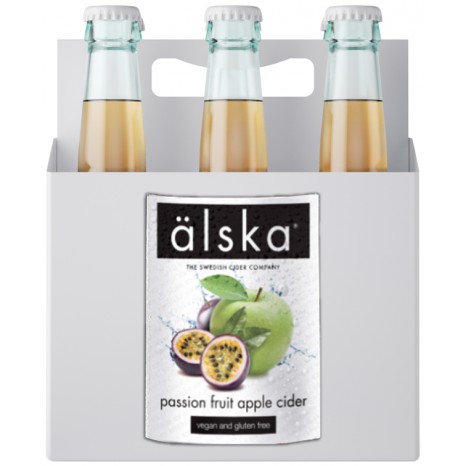 Сидр фруктовый ALSKA Passion Fruit, в ящике 12шт × 0.5л.