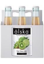 Сидр фруктовый ALSKA Kiwi & Lime fruit, в ящике 12шт × 0.5л.