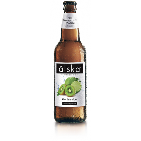 Сидр фруктовый ALSKA Kiwi & Lime fruit, в ящике 12шт × 0.5л.
