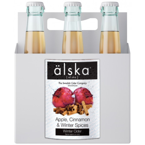 Сидр фруктовый ALSKA Apple, Cinammon & Winter Spices, в ящике 12шт × 0.5л.