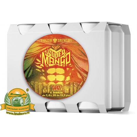 Пиво Super Mango APA, в банке 0.5 л.