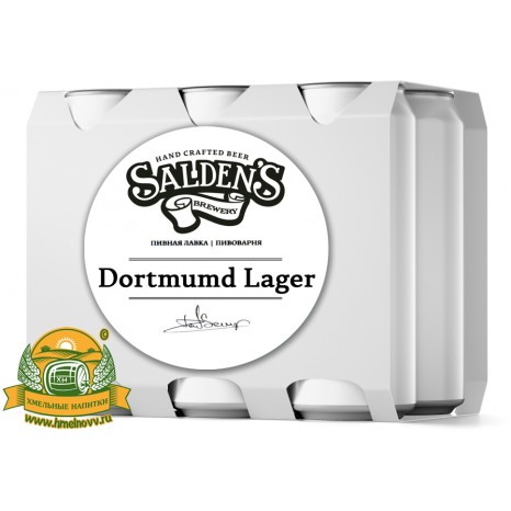 Пиво Dortmund Lager, светлое, нефильтрованное в упаковке 20шт × 0.5л.