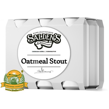 Пиво Oatmeal Stout, темное, нефильтрованное в банке 0.5л.