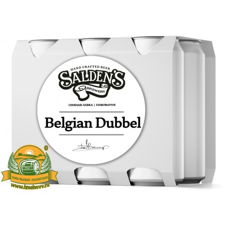 Пиво Belgian Dubbel, темное, нефильтрованное в упаковке 20шт × 0.5л.