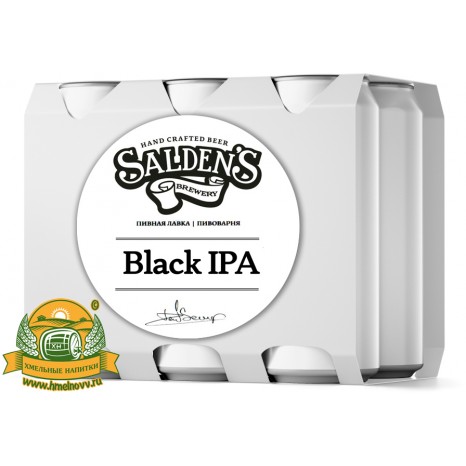 Пиво Black IPA, темное, нефильтрованное в банке 0.5л.
