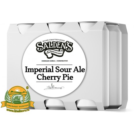 Пиво Imperial Sour Ale Cherry Pie, темное, нефильтрованное в упаковке 20шт × 0.5л.