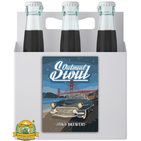 Пиво Oatmeal Stout, темное, нефильтрованное в упаковке 20шт × 0.5л.