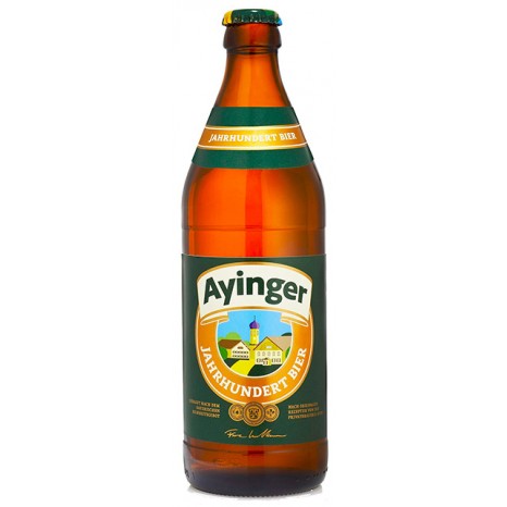 Пиво Ayinger Jahrhundert Bier светлое, фильтрованное в бутылке 0,5 л.