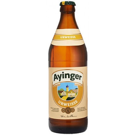 Пиво Ayinger Urweisse полутемное, нефильтрованное в бутылке 0,5 л.