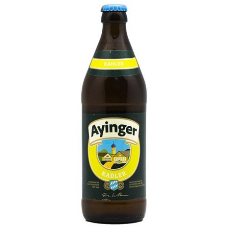 Пивной напиток Ayinger Radler светлое, фильтрованное в бутылке 0,5 л.