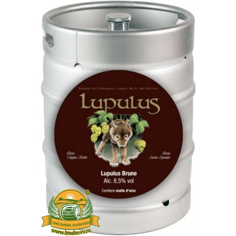Пиво Lupulus Brune темое, нефильтрованное в кегах 20 л.