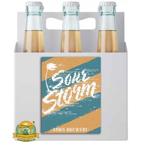 Пиво Sour Storm, светлое, нефильтрованное в упаковке 20шт × 0.5л.