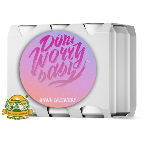 Безалкогольный Эль Jaws Don't Worry Baby, светлое, фильтрованное в упаковке 12шт × 0.45л.