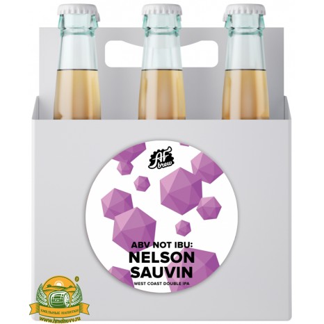 Пиво ABV Not IBU: Nelson Sauvin, светлое, нефильтрованное в упаковке 20шт × 0.33л.