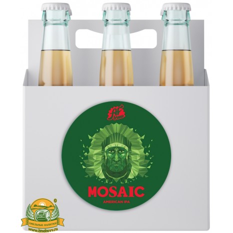 Пиво Mosaic, светлое, фильтрованное в упаковке 20шт × 0.5л.