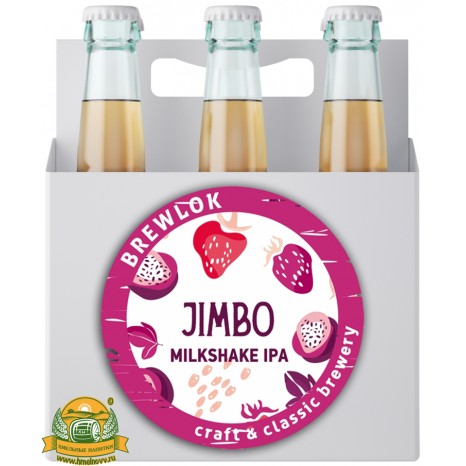 Пиво Jimbo, светлое, нефильтрованное в упаковке 12шт × 0.5л.