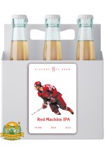Пиво Red Machine, светлое, нефильтрованное в упаковке 20шт × 0.5л.