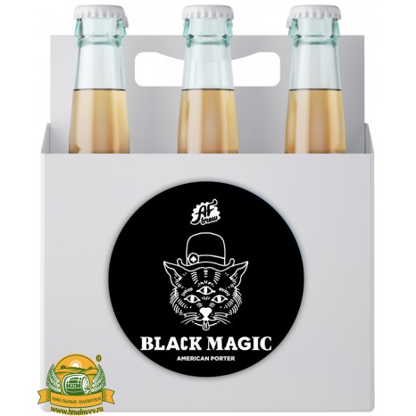 Пиво Black Magic, темное, нефильтрованное в упаковке 20шт × 0.5л.
