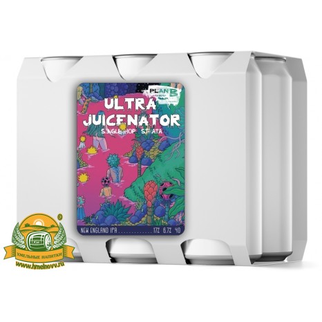 Пиво Ultra Juicenator Strata, светлое, нефильтрованное в упаковке 12шт × 0.5л.