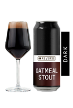 Пиво Reverse Oatmeal Stout, темное, нефильтрованное в упаковке 20шт × 0.5л.