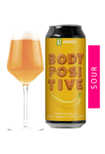 Пиво Body positive, светлое, нефильтрованное в упаковке 20шт × 0.5л.