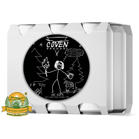 Пиво Grim And Frostbitten, светлое, нефильтрованное в упаковке 20шт × 0.5л.