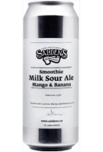 Пиво Smoothie Milk Sour Ale Mango & Banana, светлое, нефильтрованное в банке 0.5 л.