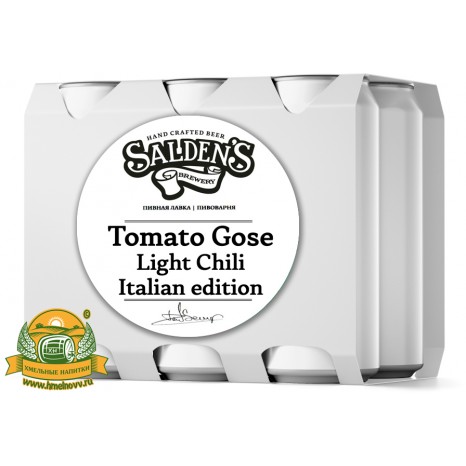 Пиво Tomato Gose Light Chili Italian ed, светлое, нефильтрованное в упаковке 20шт × 0.5л.