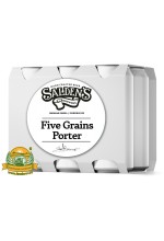 Пиво Five Grains Porter, темное, нефильтрованное в упаковке 20шт × 0.5л.
