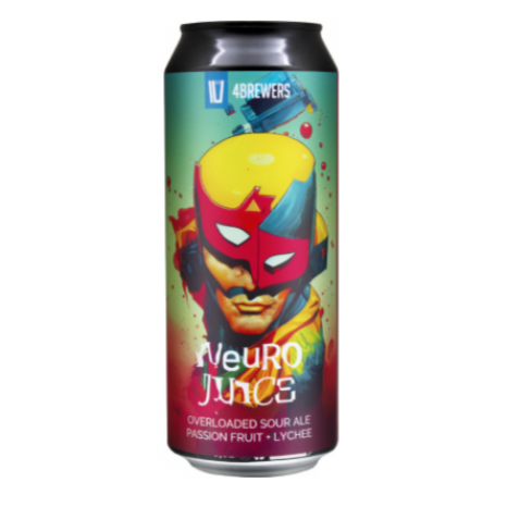 Пиво Neuro Juice, светлое, нефильтрованное в упаковке 12шт × 0.5л.