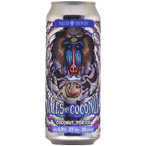 Пиво Tales of Coconut портер с кокосом, в банке 0.5 л.