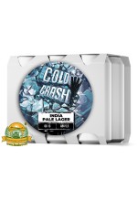 Пиво Cold Crash, светлое, нефильтрованное в упаковке 12шт × 0.5л.