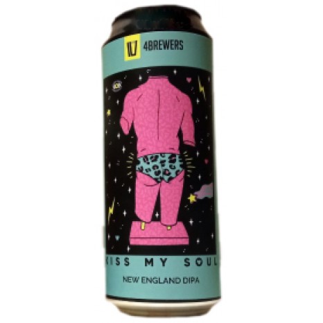Пиво Kiss My Soul, светлое, нефильтрованное в упаковке 20шт × 0.5л.