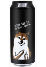 Пиво Alpha Dog Ver.3, светлое, нефильтрованное в упаковке 20шт × 0.5л.