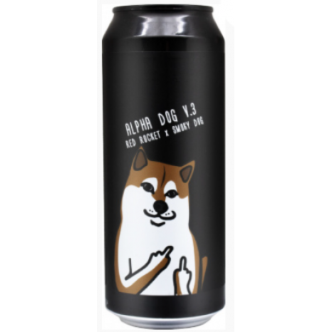 Пиво Alpha Dog Ver.3, светлое, нефильтрованное в упаковке 20шт × 0.5л.