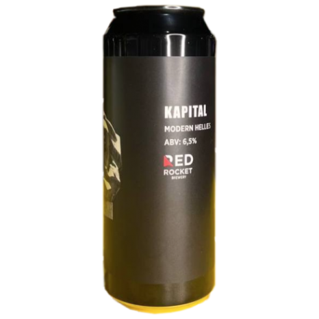 Пиво Kapital, светлое, нефильтрованное в упаковке 20шт × 0.5л.