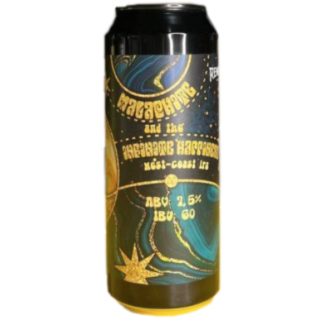 Пиво Malachite And The Infinite Happiness, светлое, нефильтрованное в упаковке 20шт × 0.5л.