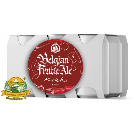 Пиво Belgian Fruit Ale Kriek, светлое, нефильтрованное в упаковке 12шт × 0.33л. Пиво Belgian Fruit Ale Kriek, светлое, нефильтрованное в упаковке 12шт × 0.33л.