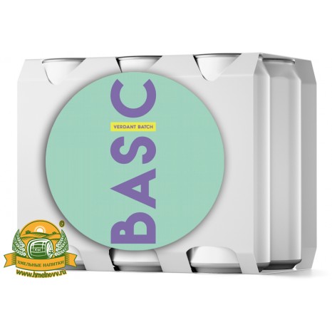 Пиво Basic Verdant Batch, в упаковке 20шт × 0.5л.