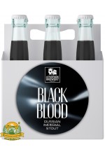 Пиво Black Blood, темное, нефильтрованное в упаковке 20шт × 0.33л.